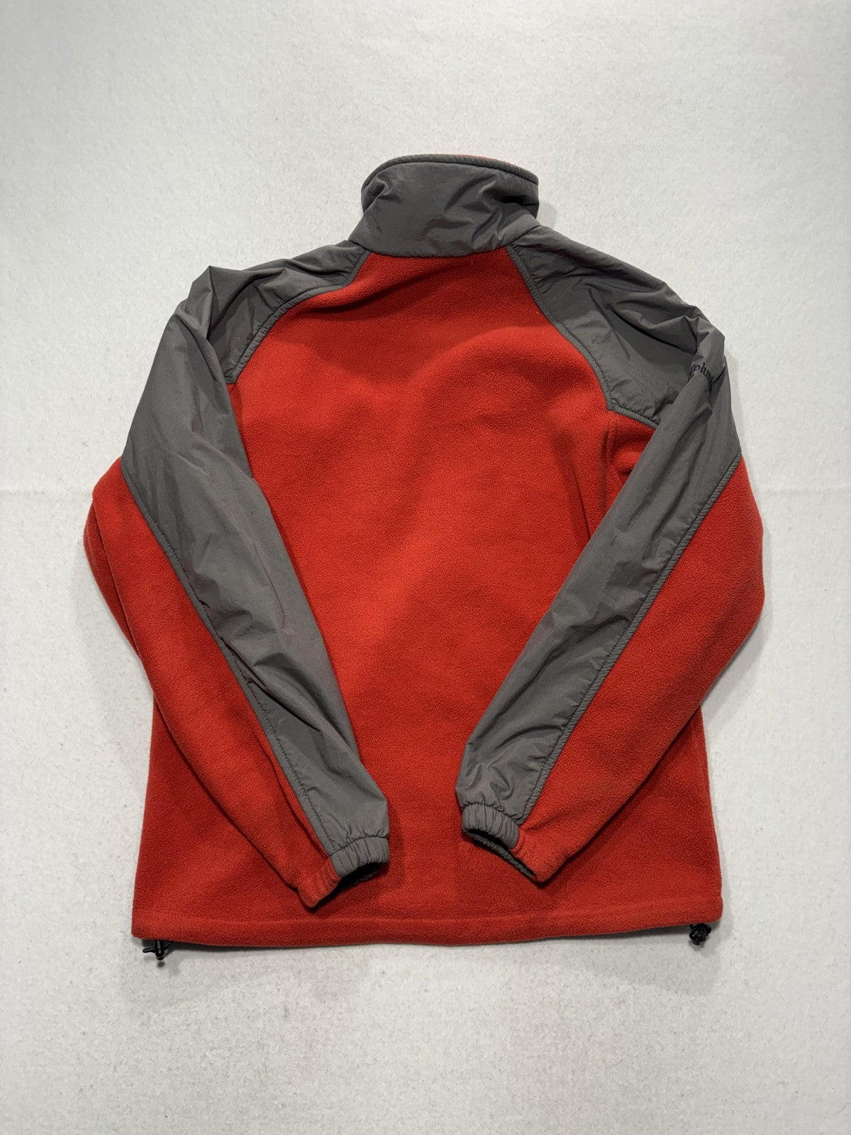 Columbia Jacket Mens Small Red Fleece Full Zip Chi Omega College Windbreaker