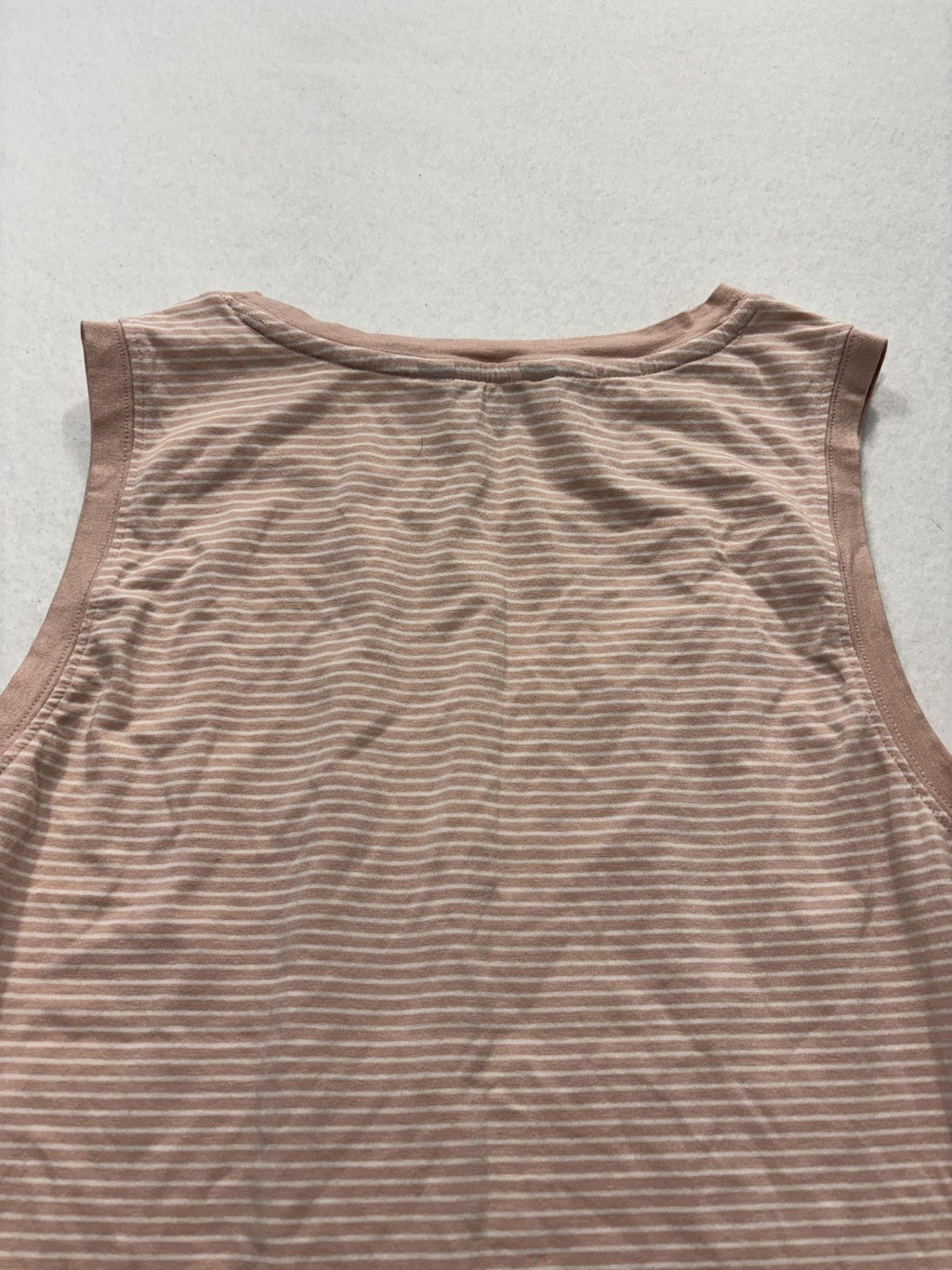 Banana Republic Tank Top Womens S Pink Stripe Jersey Basic Summer Casual