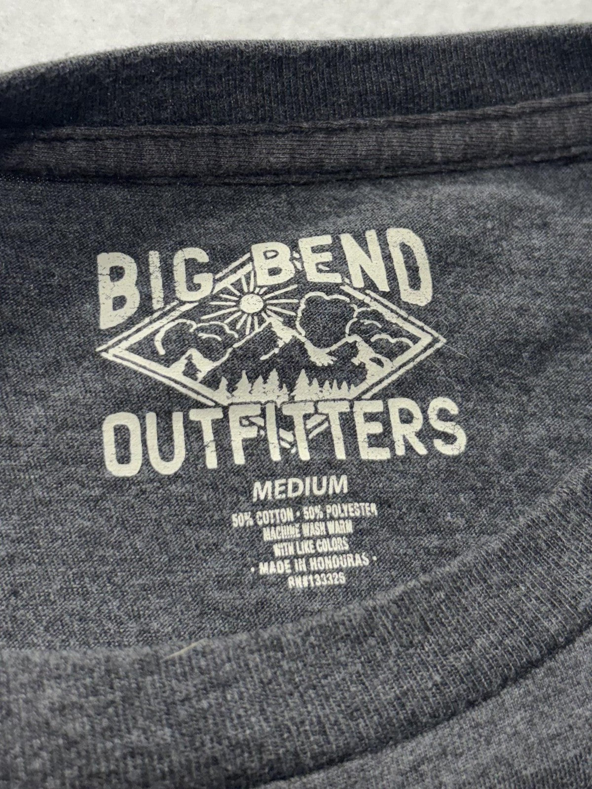 Big Bend Outfitters Shirt Mens Medium Gray Tailgating Touchdowns Graphic Tee