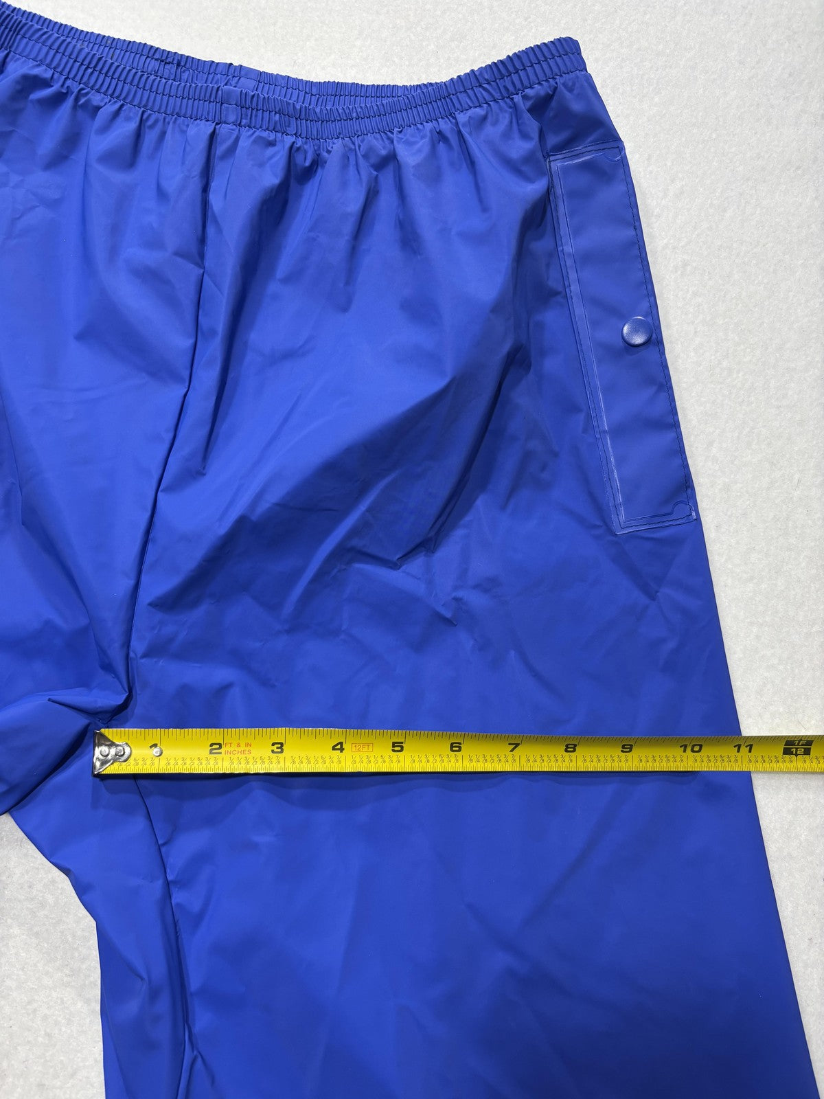 Columbia Rain Pants Mens Small Blue Elastic Waist Lined Waterproof Outdoor