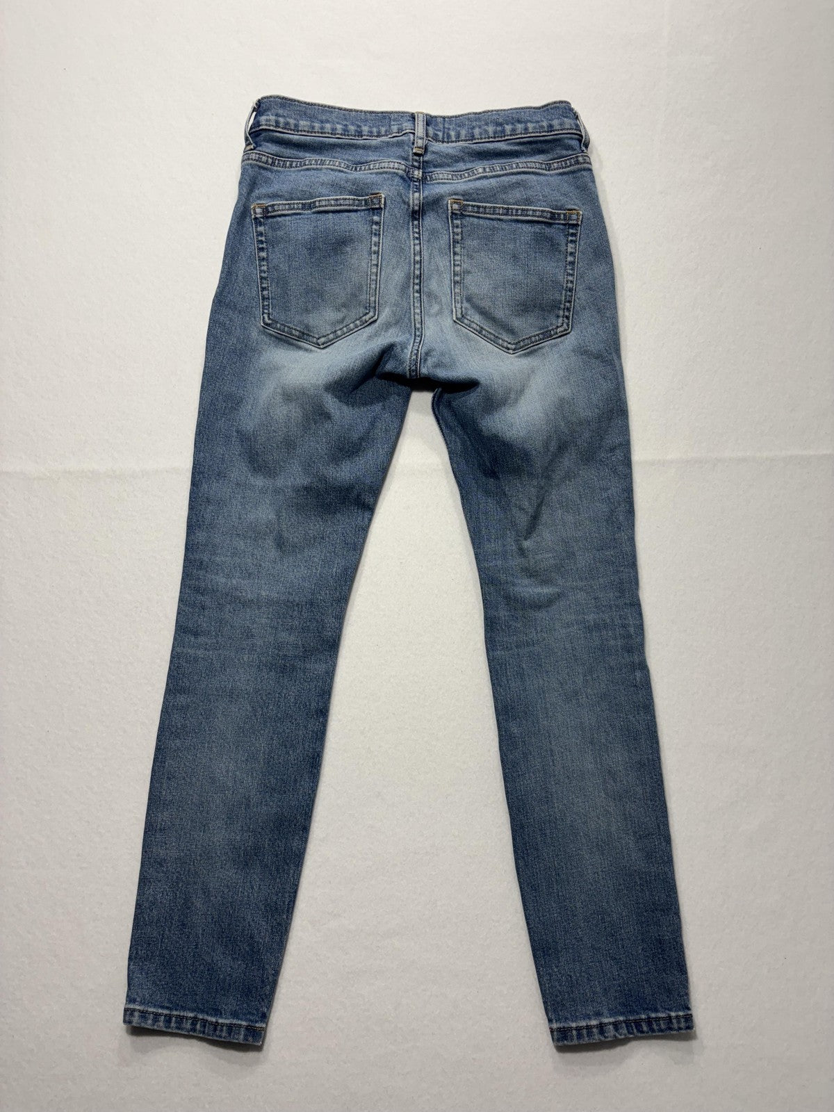Everlane Jeans Womens 28 Blue Medium Wash Skinny Mid Rise Stretch 28x28.5