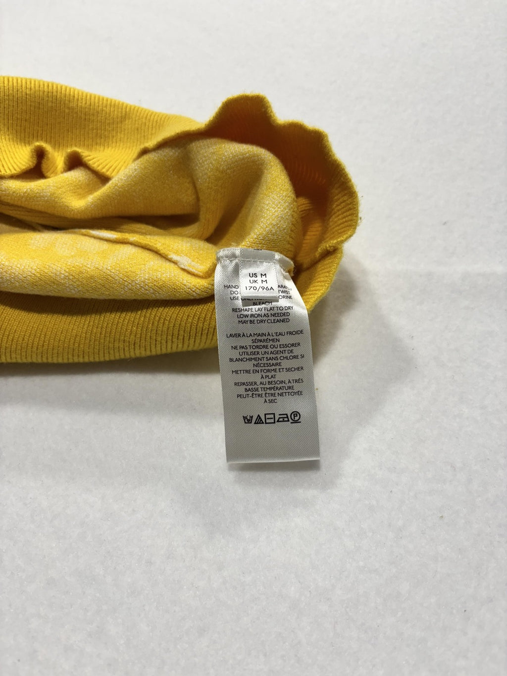 Maeve Sweater Womens Medium Yellow Floral Puff Sleeve Scoop Neck Tie Back Crop