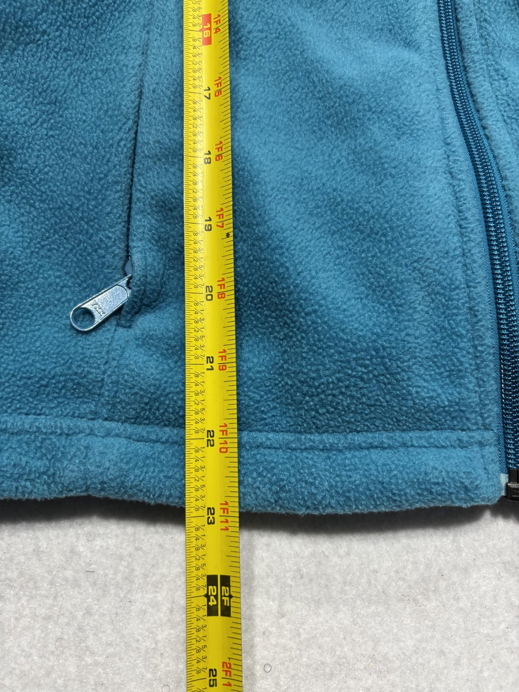 Columbia Jacket Womens S Blue Fleece Full Zip Stand Collar Pockets Outdoor Soft