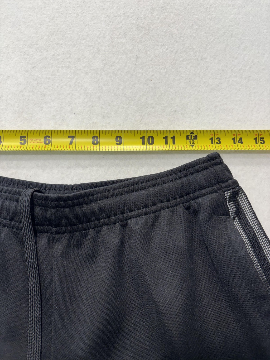 Adidas Track Pants Mens Medium Black AEROREADY Elastic Waist Side Stripe