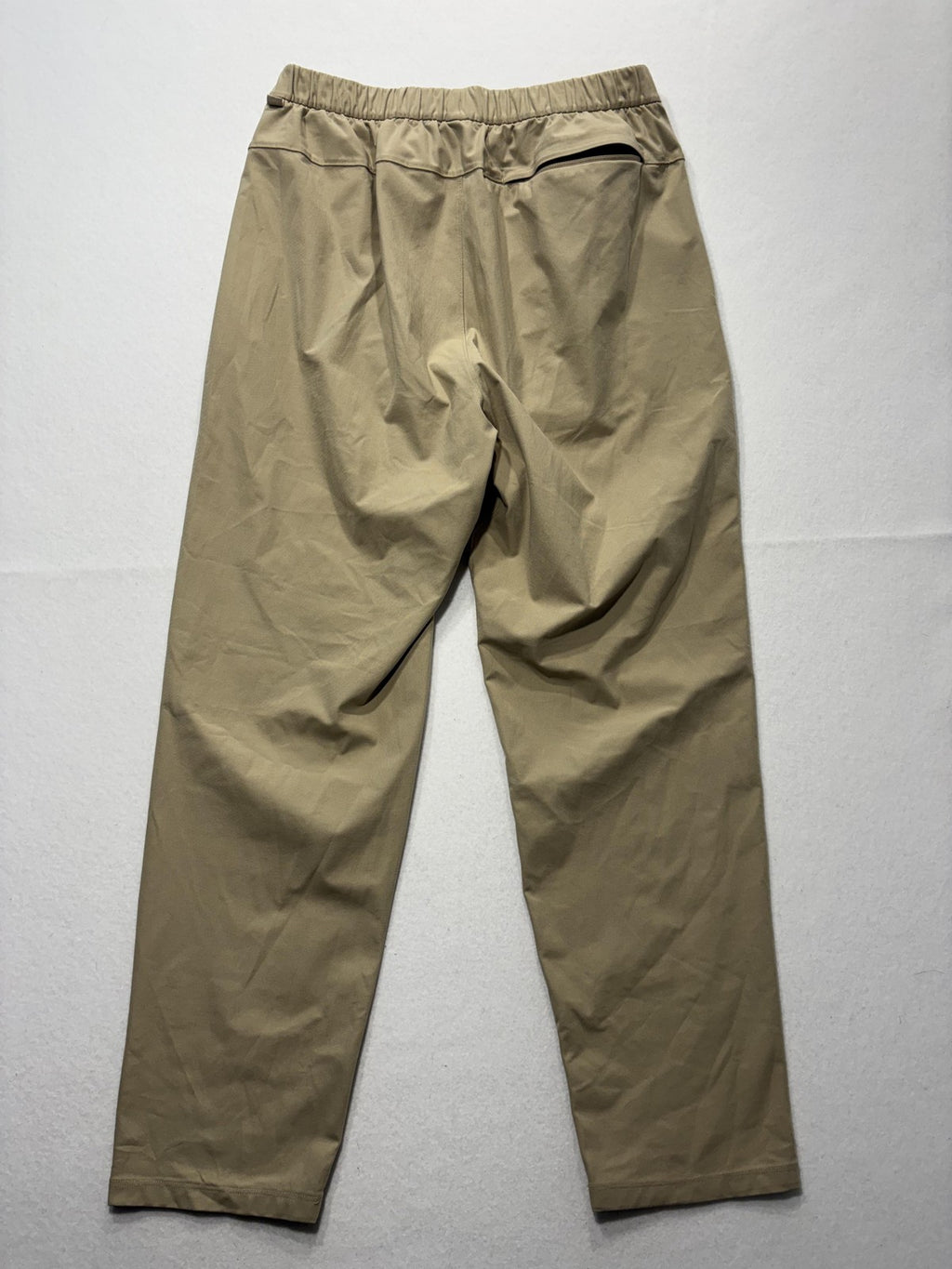 Lululemon Khaki Pants Mens Large Beige Elastic Waist Straight Leg Stretch Casual