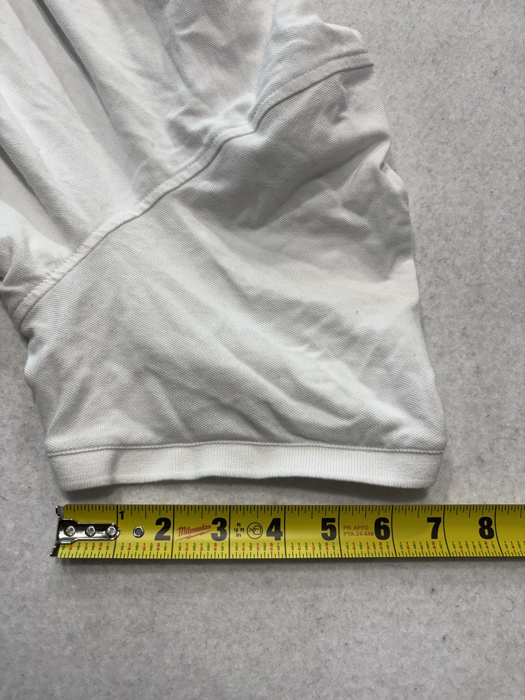George Polo Shirt Mens 2XL White Stretch Knit Short Sleeve Tagless Casual