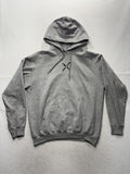 Port & Company Hoodie Mens Large Gray LFT HVY SHT Fleece Pullover Gym Training