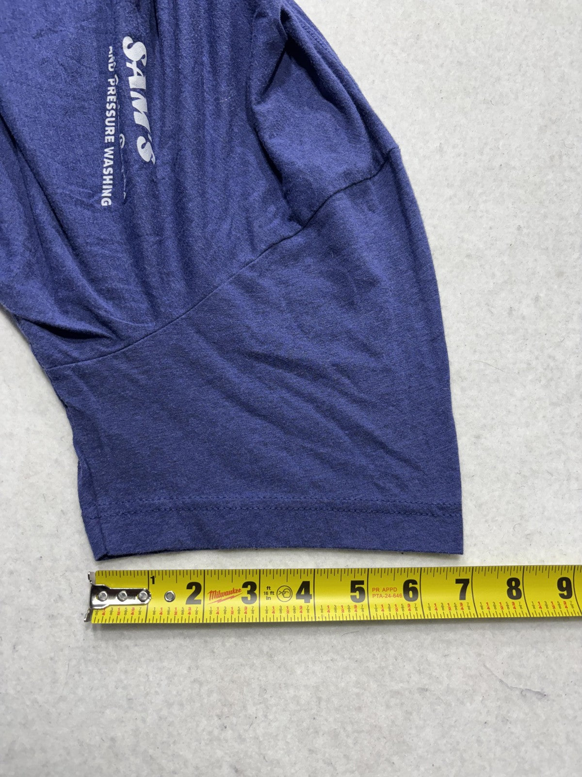 Sam's Small Engine Repair Shirt Mens Large Blue Pressure Washing Graphic Tee