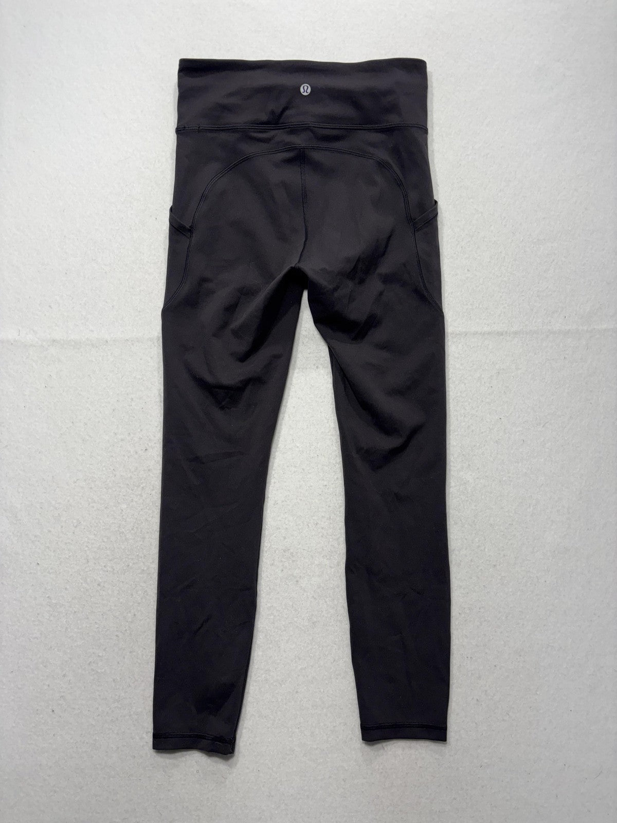 Lululemon Leggings Womens 6 Black High Rise 24.5" Inseam Ankle Yoga Athletic