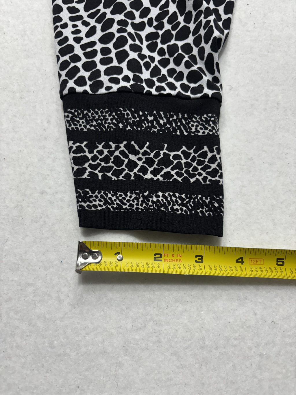 MICHAEL Michael Kors Blouse Womens 3X Black Animal Print Scoop Neck Tunic Top