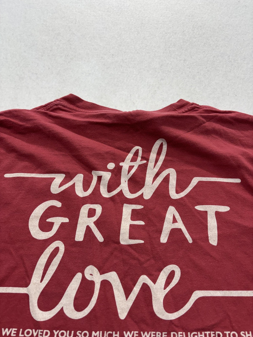 Comfort Colors Shirt Womens M Red Chi Omega Baylor University Graphic Greek Tee