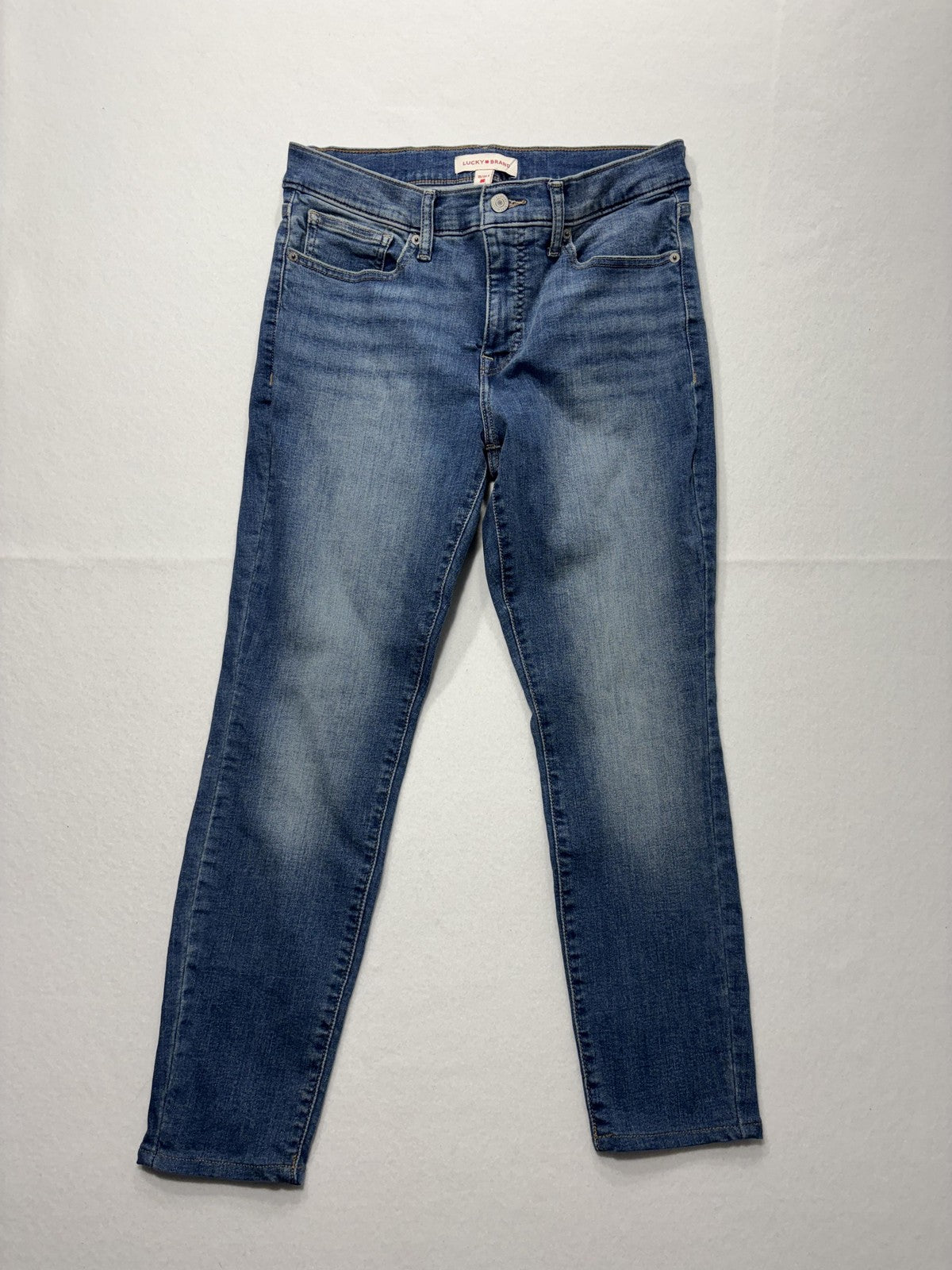 Lucky Brand Jeans Womens 10/30 Blue Medium Wash Ava Mid Rise Skinny 30x29