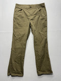 Columbia Khaki Pants Mens 34x30 Green Regular Fit Canvas Stretch Casual Outdoor