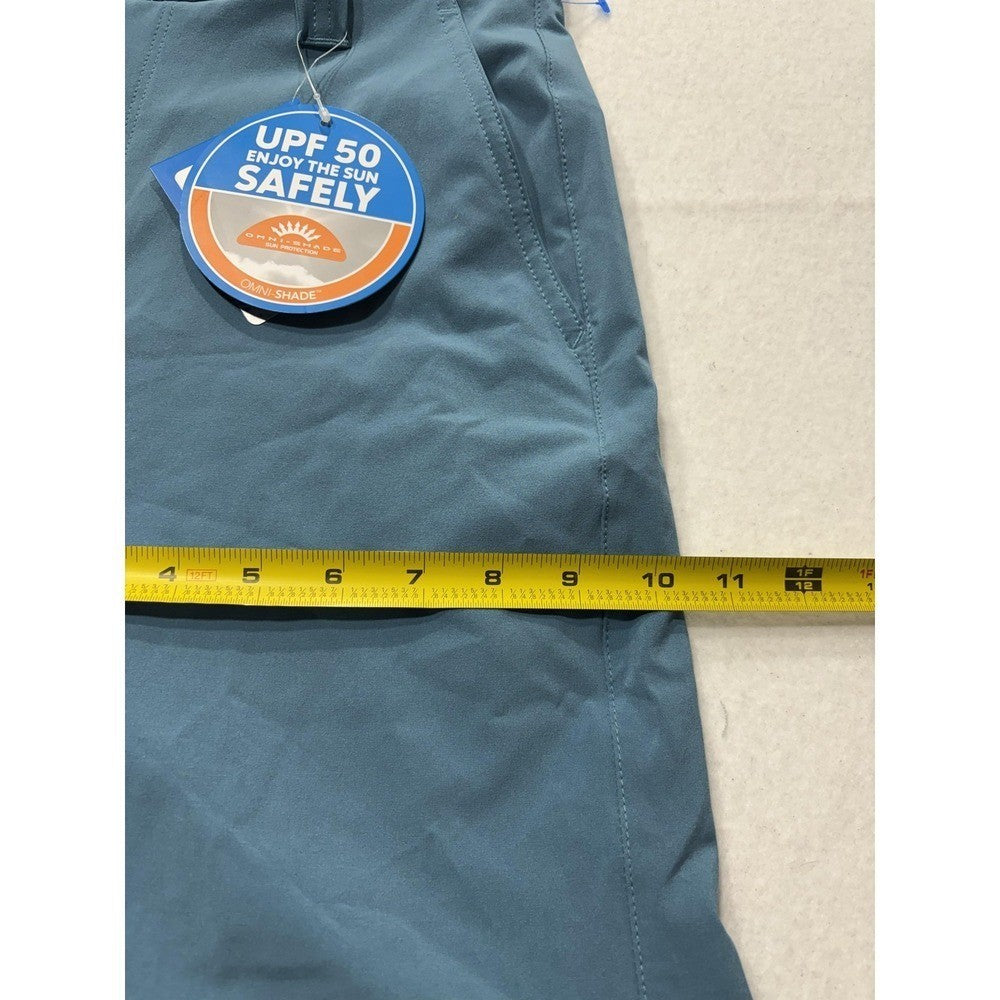 Columbia PFG Grander Marlin Shorts Mens 28 Blue 8" Inseam Omni-Shade Fishing