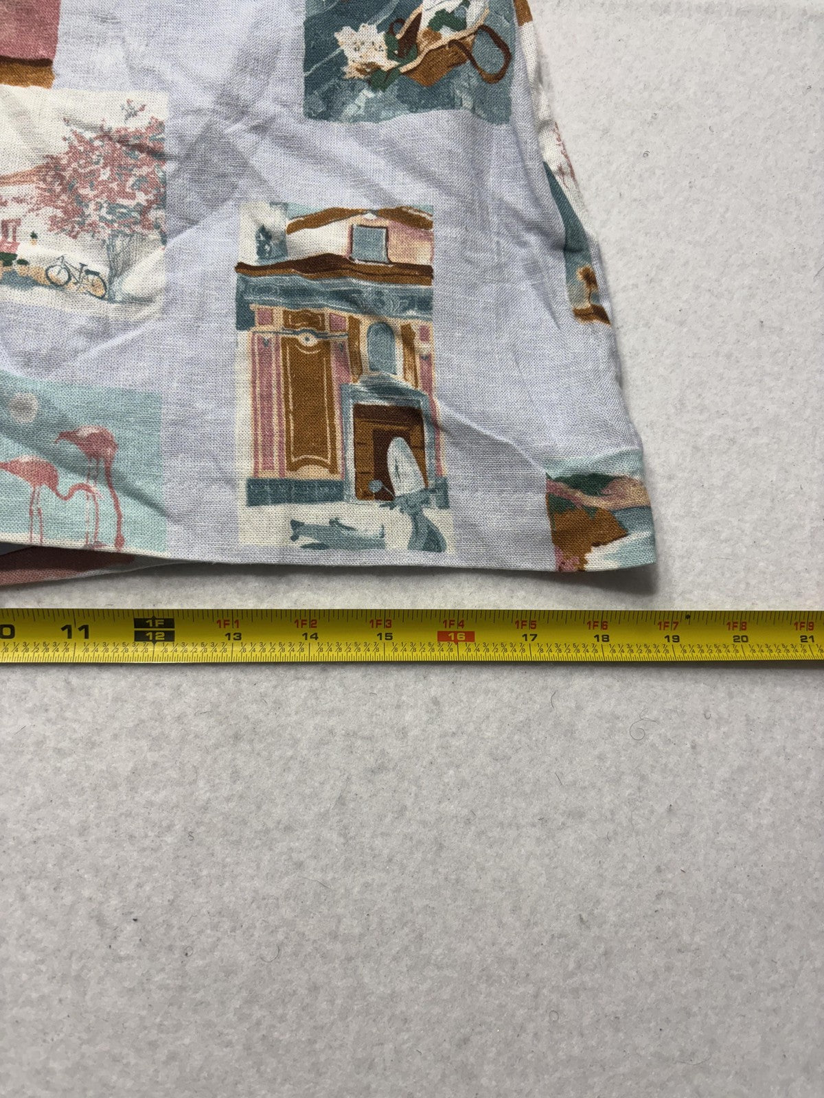 Abercrombie & Fitch Skirt Womens XS Multicolor Linen Scenic Print Mini Casual