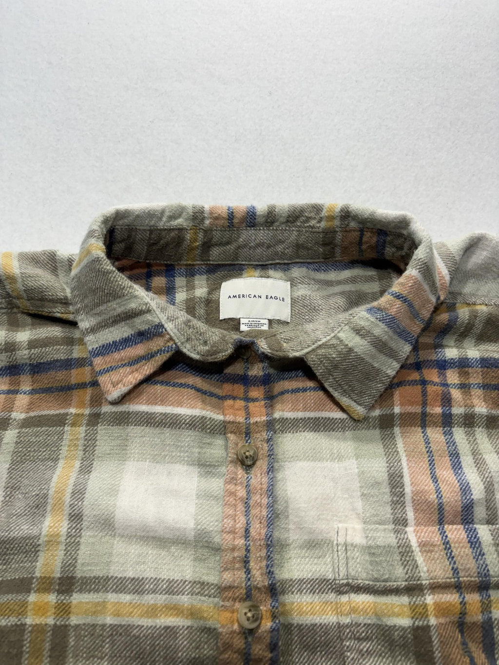 American Eagle Outfitters Button Up Shirt Womens S Multicolor Plaid Flannel Top