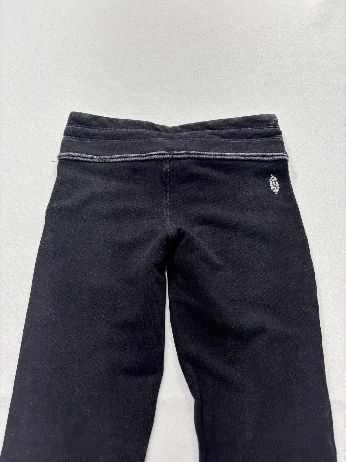 FP Movement Leggings Womens Small Black Colorblock Drawstring Pocket Ankle