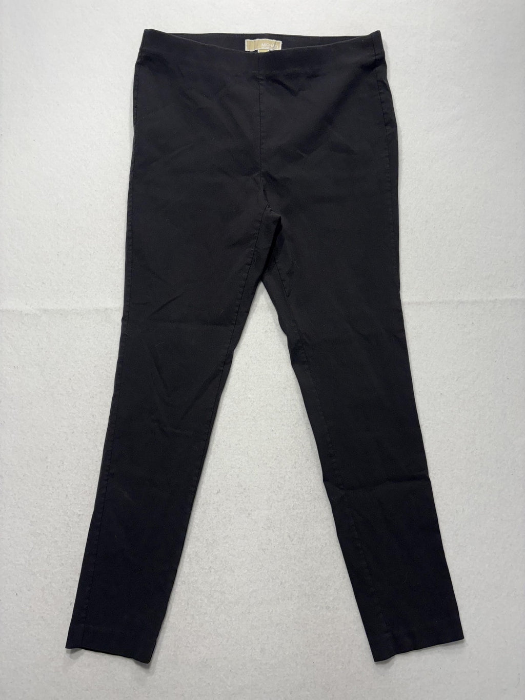 MICHAEL Michael Kors Leggings Womens Large Black Pull On Mid Rise Ankle Stretch