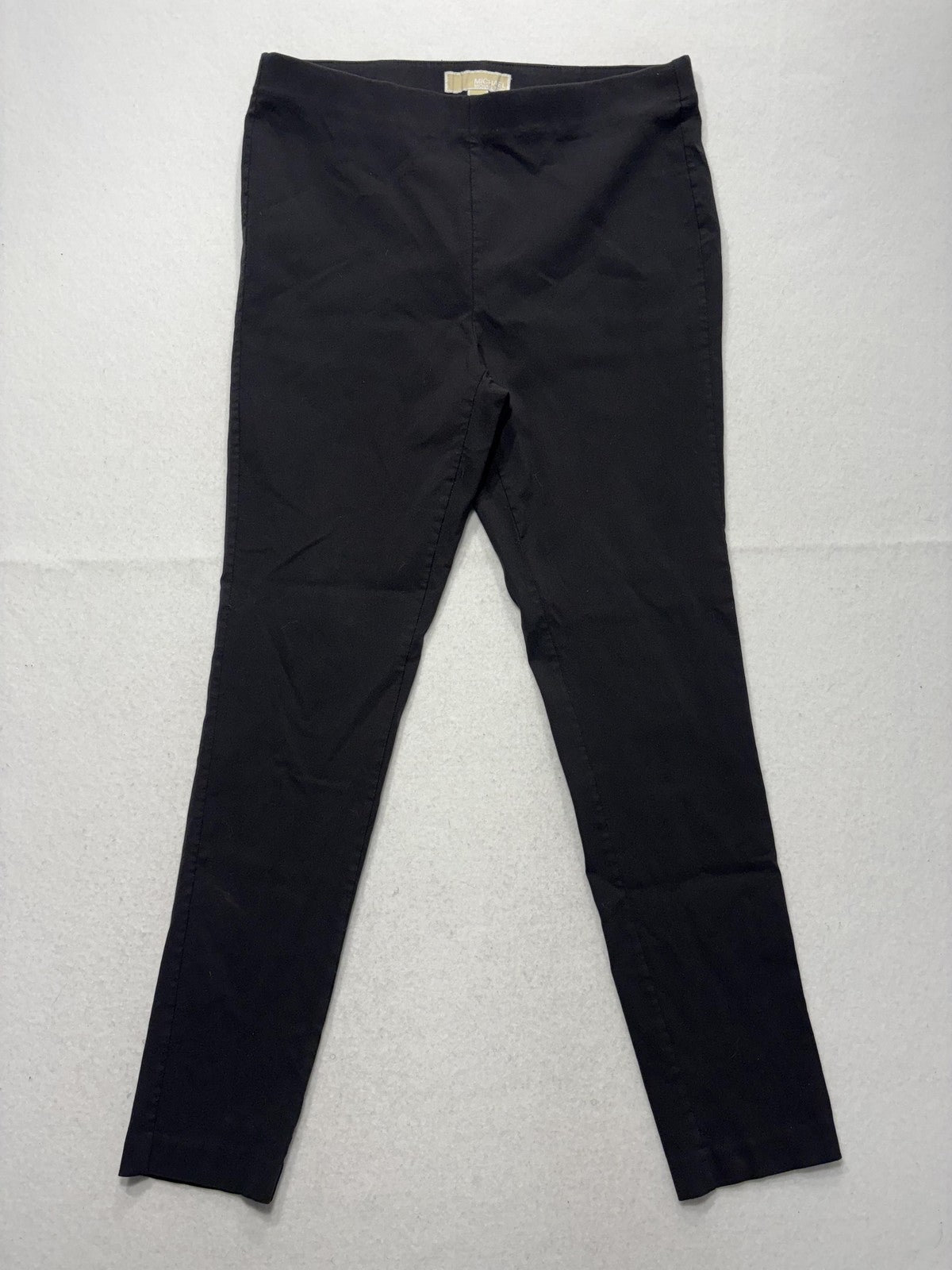 MICHAEL Michael Kors Leggings Womens Large Black Pull On Mid Rise Ankle Stretch