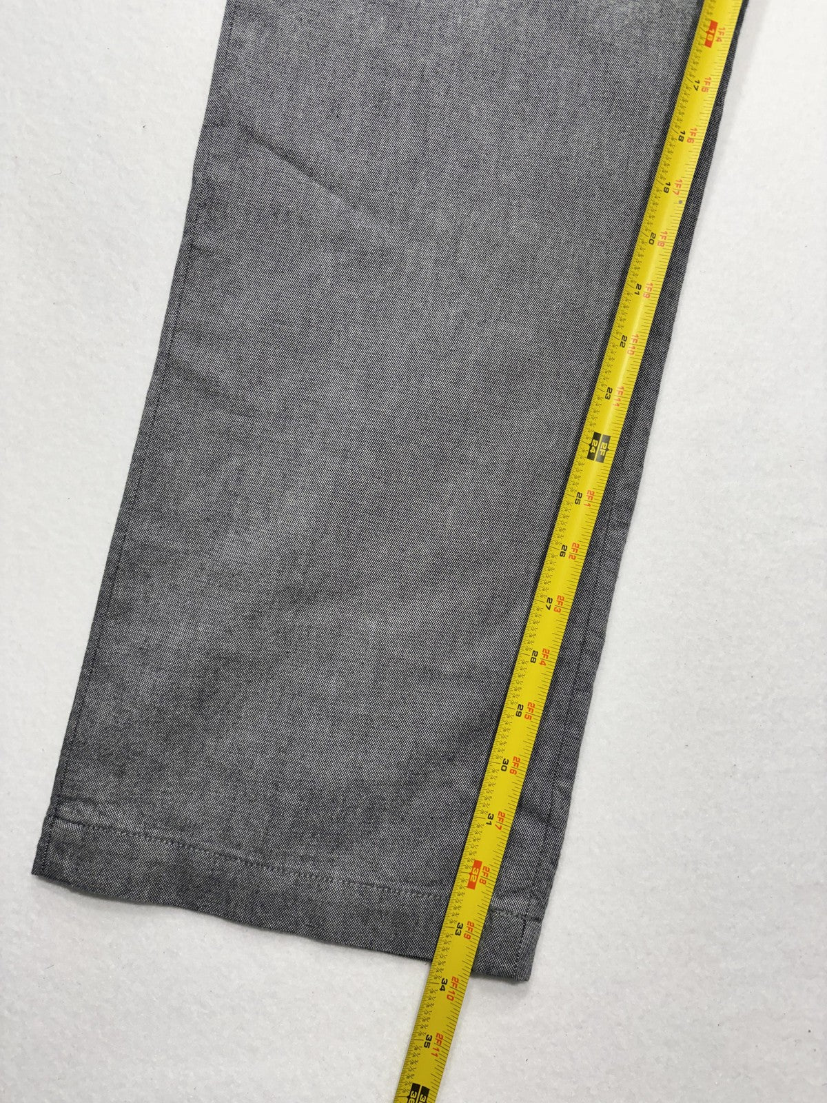 Banana Republic Chino Pants Mens 36x34 Gray Straight Fit Chambray Casual Work
