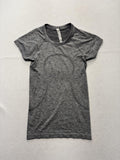 Lululemon Swiftly Tech Shirt Womens 4 Gray Crew Neck Short Sleeve Running Top
