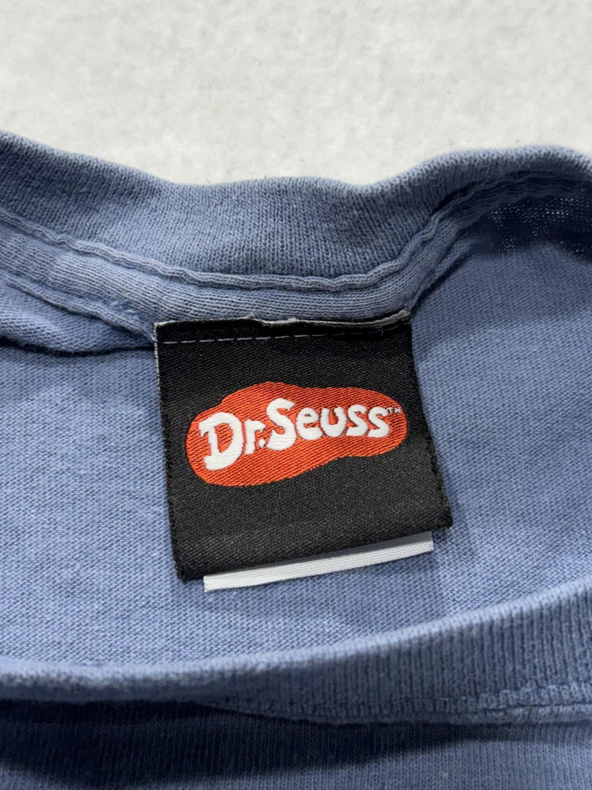 Vintage Dr Seuss Shirt Mens Large Blue Sam I Am Green Eggs Graphic Tee 2001