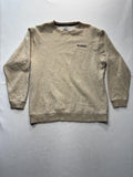 Columbia Sweatshirt Mens Large Beige Fleece Crew Neck Pullover Logo Outdoor