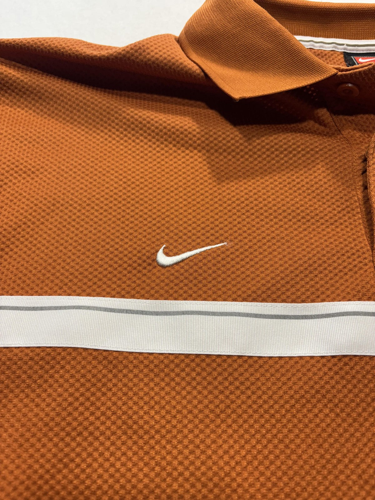 Texas Longhorns Polo Shirt Mens XL NCAA Football Nike Sphere Dry Long Sleeve