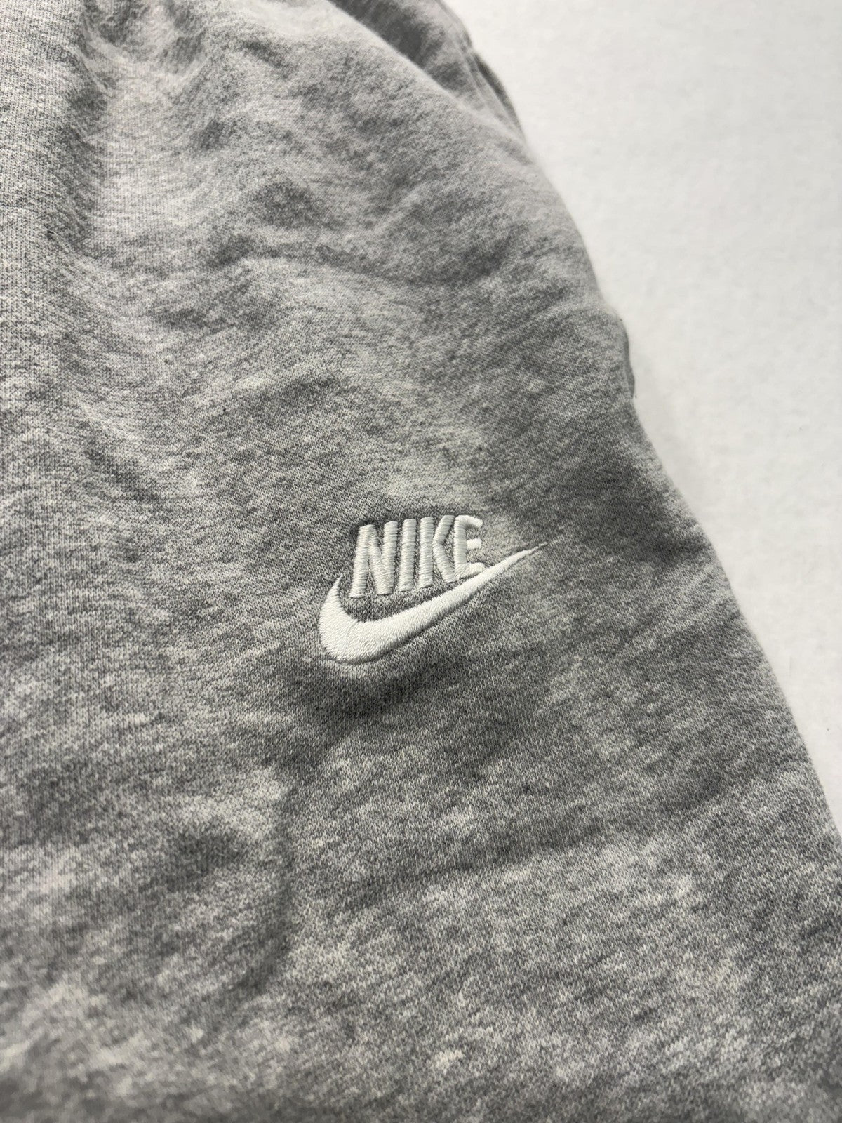 Nike Jogger Pants Mens Large Gray Fleece Elastic Waist Tapered Athletic Pockets