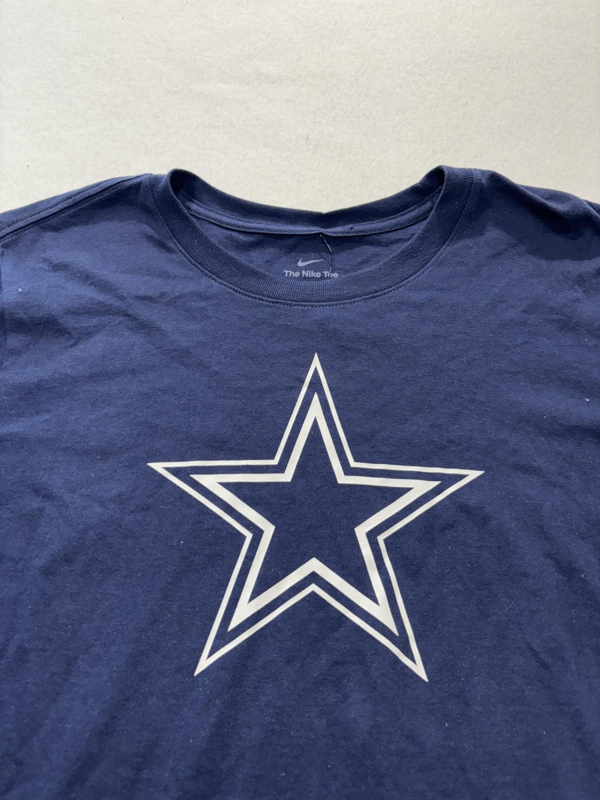 Dallas Cowboys Shirt Mens XL Blue NFL Football Nike Logo Essential Tee Star