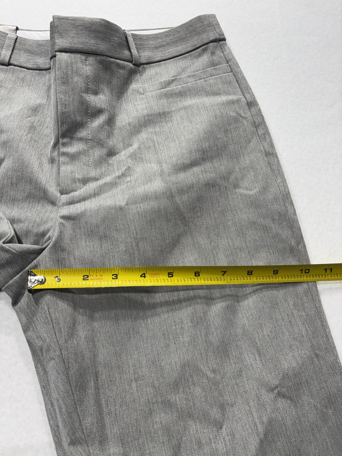 Banana Republic Dress Pants Womens 6 Gray High Rise Sloan Slim Stretch Twill