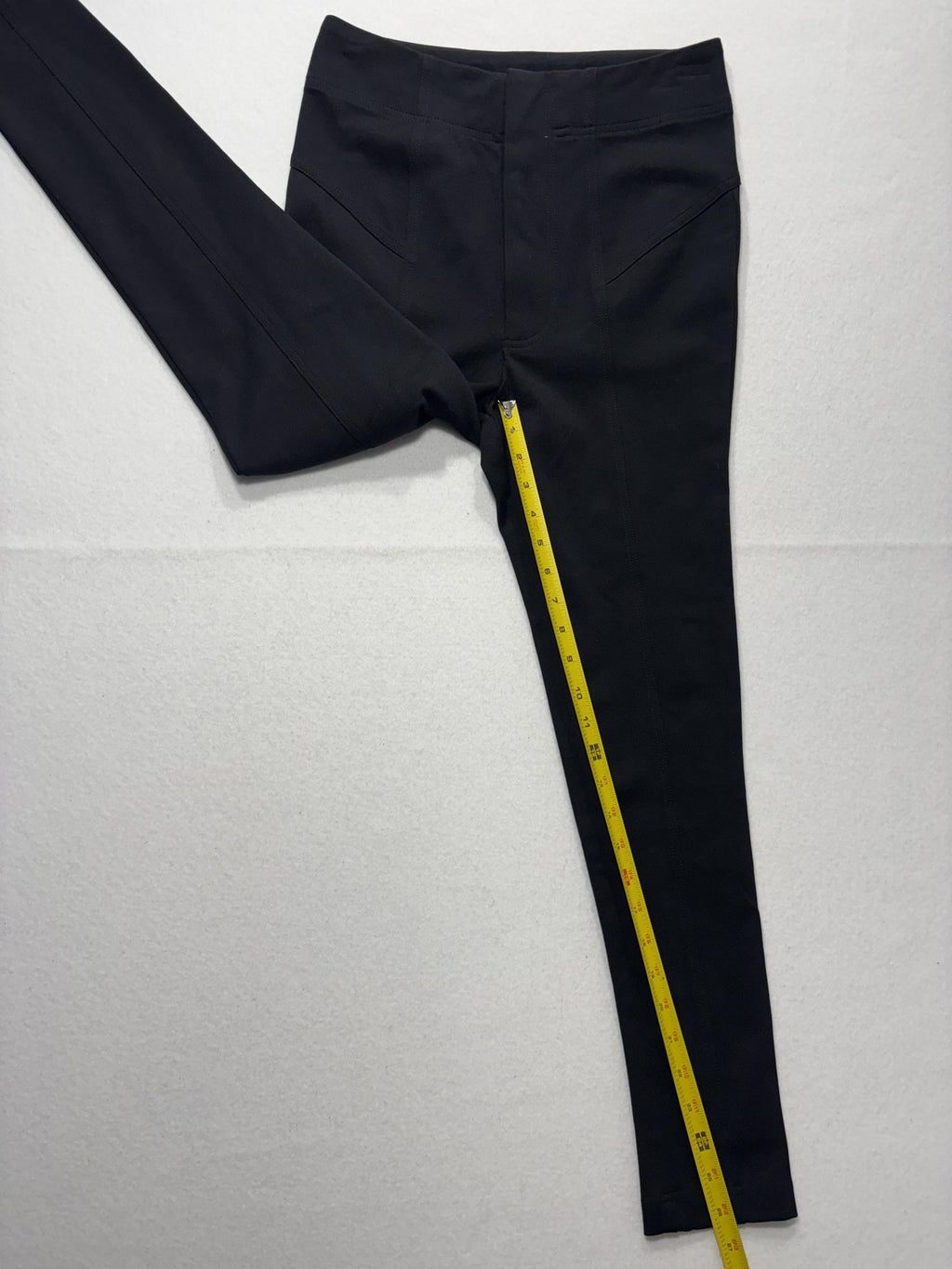 Free People Leggings Womens 6 Black Knit Elastic Waist Ankle Stretch Pull On