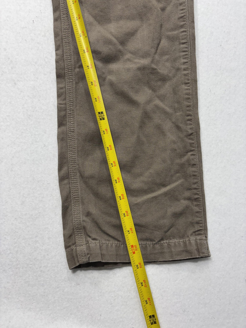 Carhartt Carpenter Pants Mens 32x34 Beige Relaxed Fit Canvas Workwear Casual