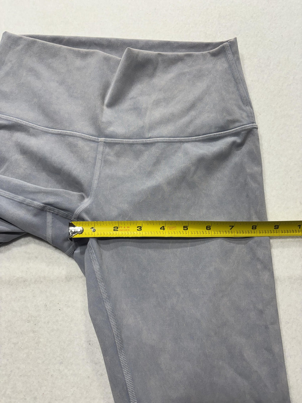 Lululemon Leggings Womens 6 Gray High Rise 27.5" Inseam Ankle Yoga Stretch Knit