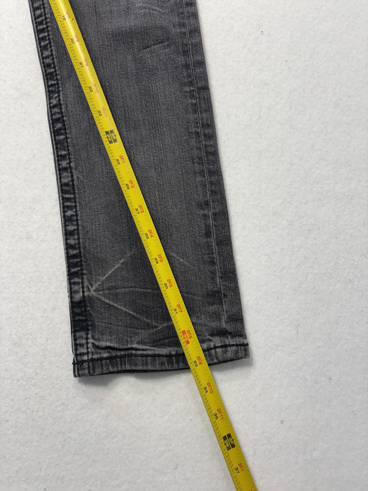 Miss Me Sunny Skinny Jeans Womens 31 Charcoal Wash Mid Rise Embroidered 31x30.5