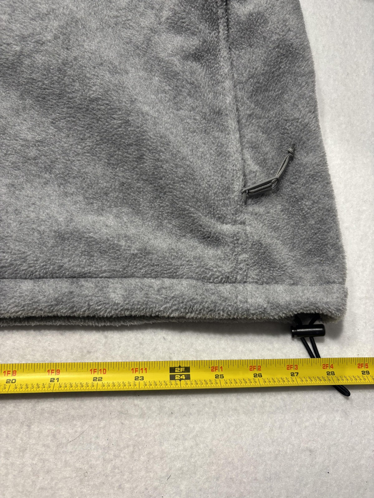 Columbia Jacket Mens 3XL Gray Fleece Full Zip Stand Collar Lightweight Outdoor
