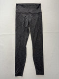 Lululemon Leggings Womens 8 Gray High Rise 27" Inseam Ankle Yoga Stretch Knit