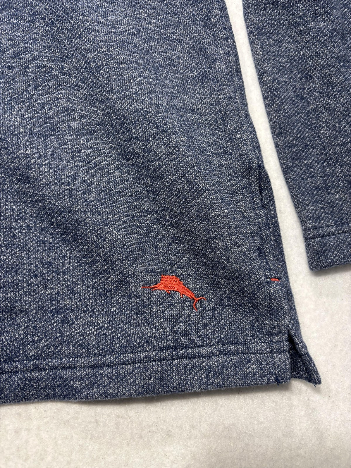 Tommy Bahama Sweater Mens Large Blue Knit Crew Neck Long Sleeve Pullover Casual
