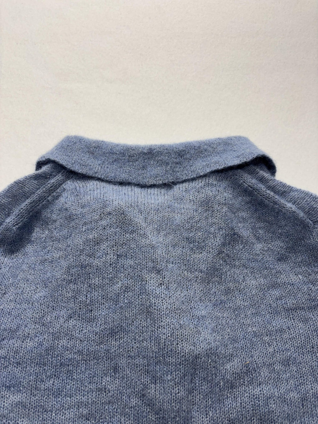 Banana Republic Sweater Womens XS Blue Collared Alpaca Knit Long Sleeve Pullover