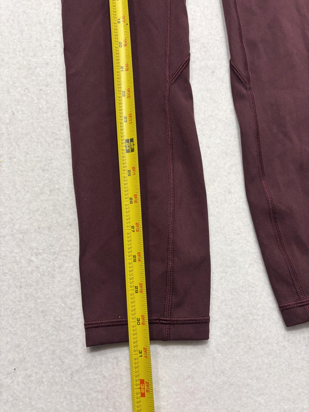 Lululemon Leggings Womens 2 Purple High Rise Cropped 23" Inseam Yoga Stretch