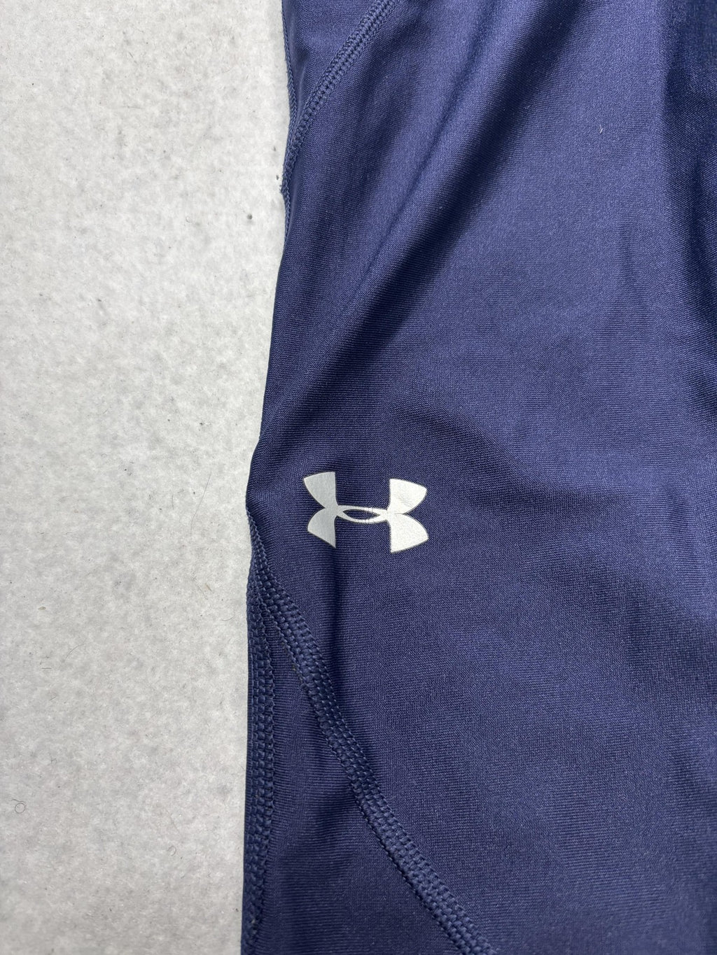 Under Armour Leggings Womens Small Blue High Rise Compression Ankle HeatGear