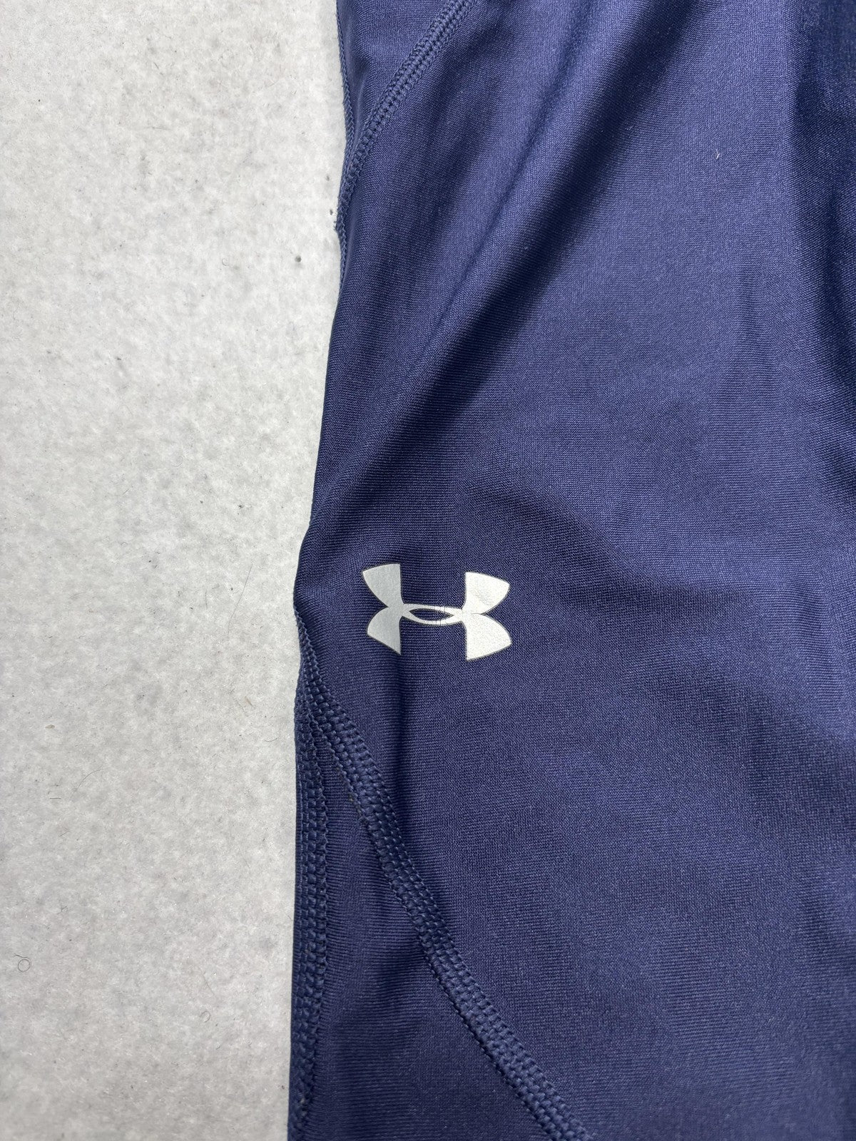 Under Armour Leggings Womens Small Blue High Rise Compression Ankle HeatGear