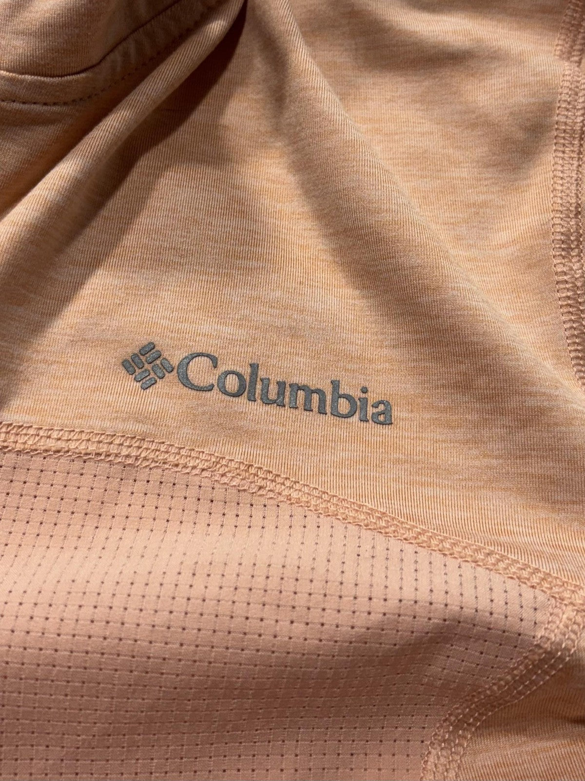 Columbia Jacket Womens Large Orange Lightweight Full Zip Ventilated Hiking