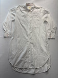 Maeve Shirt Dress Womens Medium White Collared Button Front Cotton Anthropologie