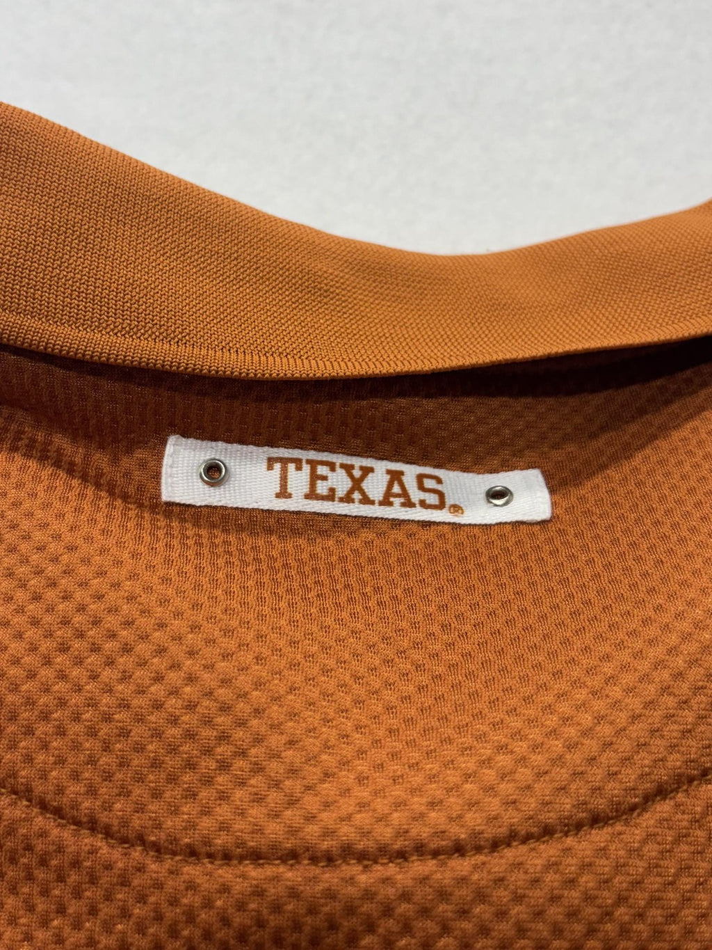 Texas Longhorns Polo Shirt Mens XL NCAA Football Nike Sphere Dry Long Sleeve