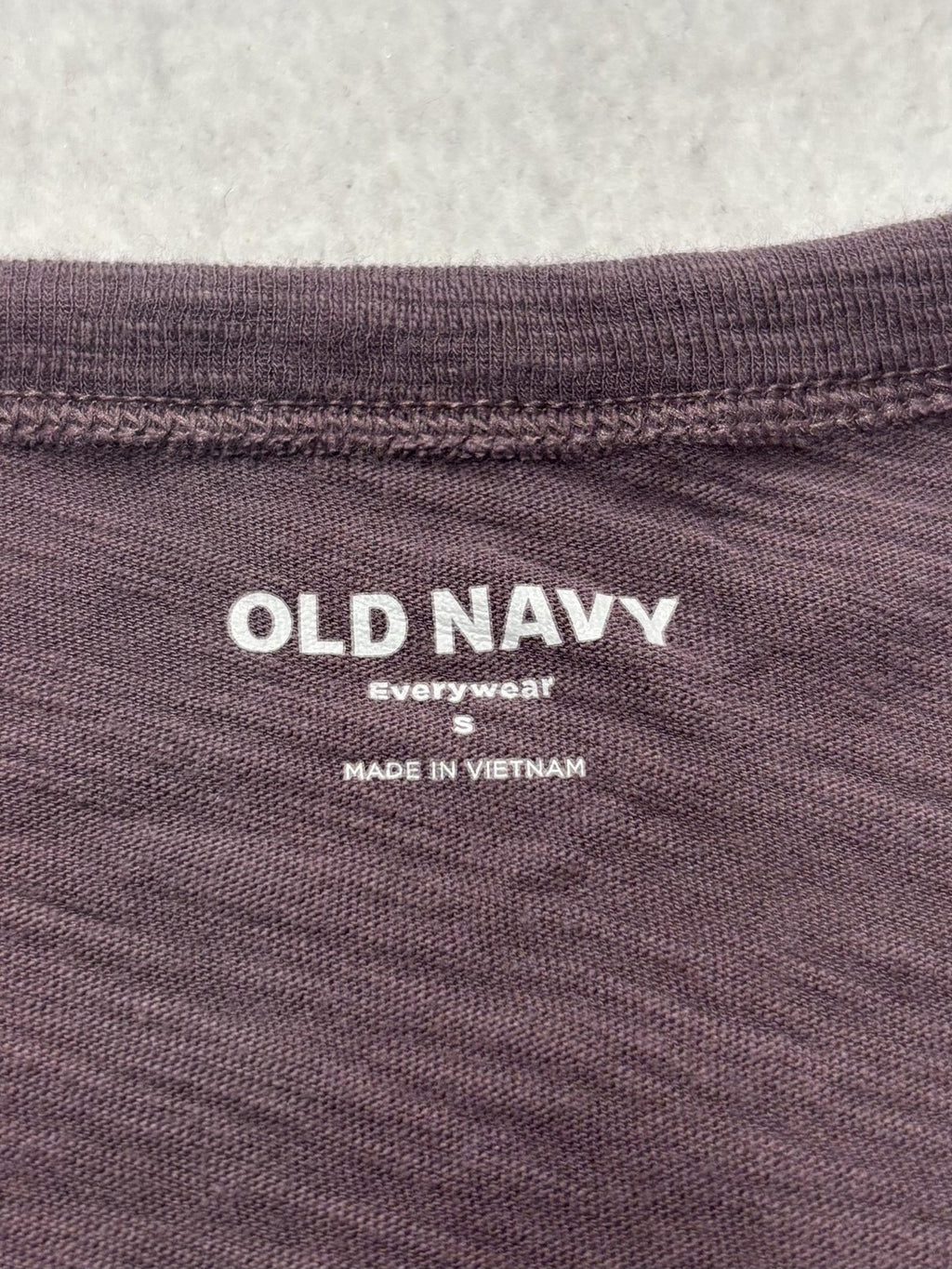 Old Navy Everywear Shirt Womens Small Purple Crew Neck Short Sleeve Tee Casual