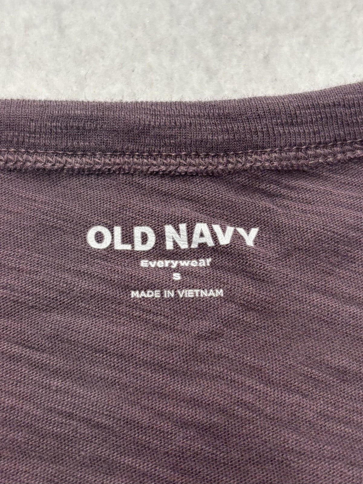 Old Navy Everywear Shirt Womens Small Purple Crew Neck Short Sleeve Tee Casual