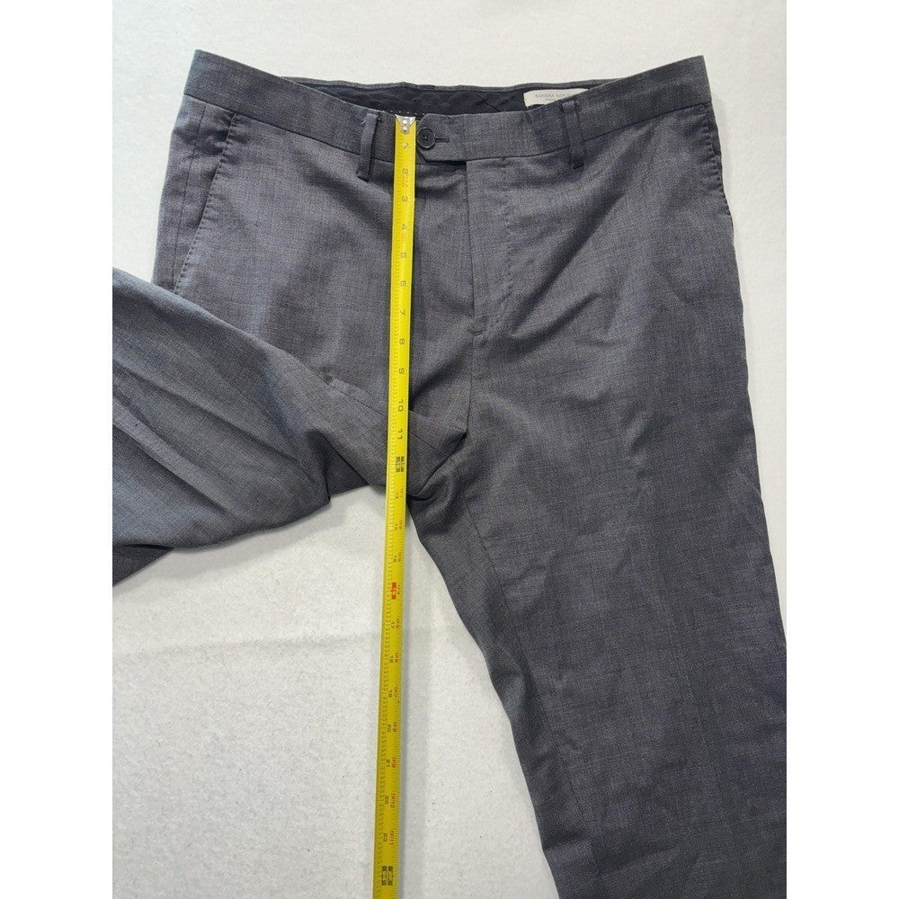 Banana Republic Dress Pants Mens 35x31 Gray Tailored Slim Fit Office Work