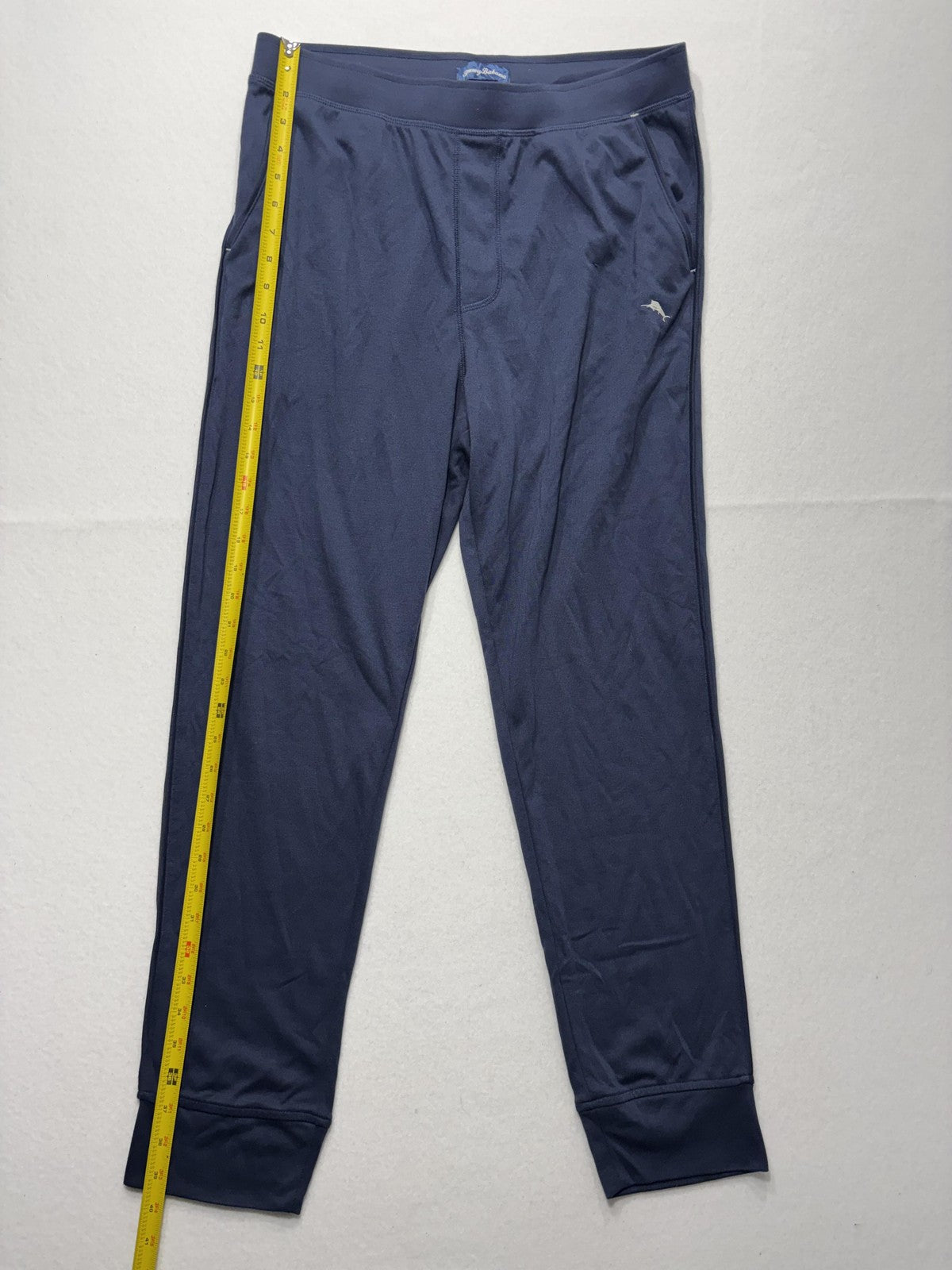 Tommy Bahama Jogger Pants Mens Medium Blue Stretch Knit Elastic Waist Lounge