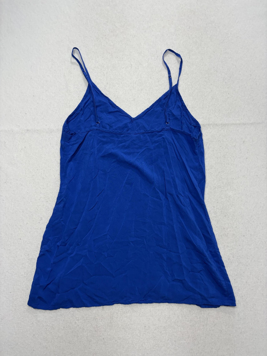 Free People Camisole Tank Top Womens S Petite Blue V Neck Adjustable Strap